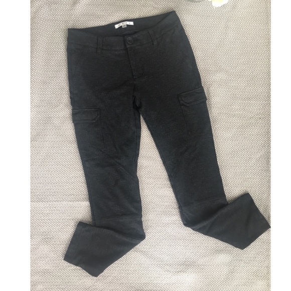 CAbi Pants - Cabi charcoal ponte knit cargo skinny leg pants